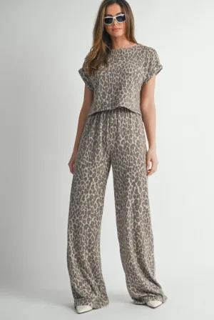 Kelsey Leopard Print Matching Set