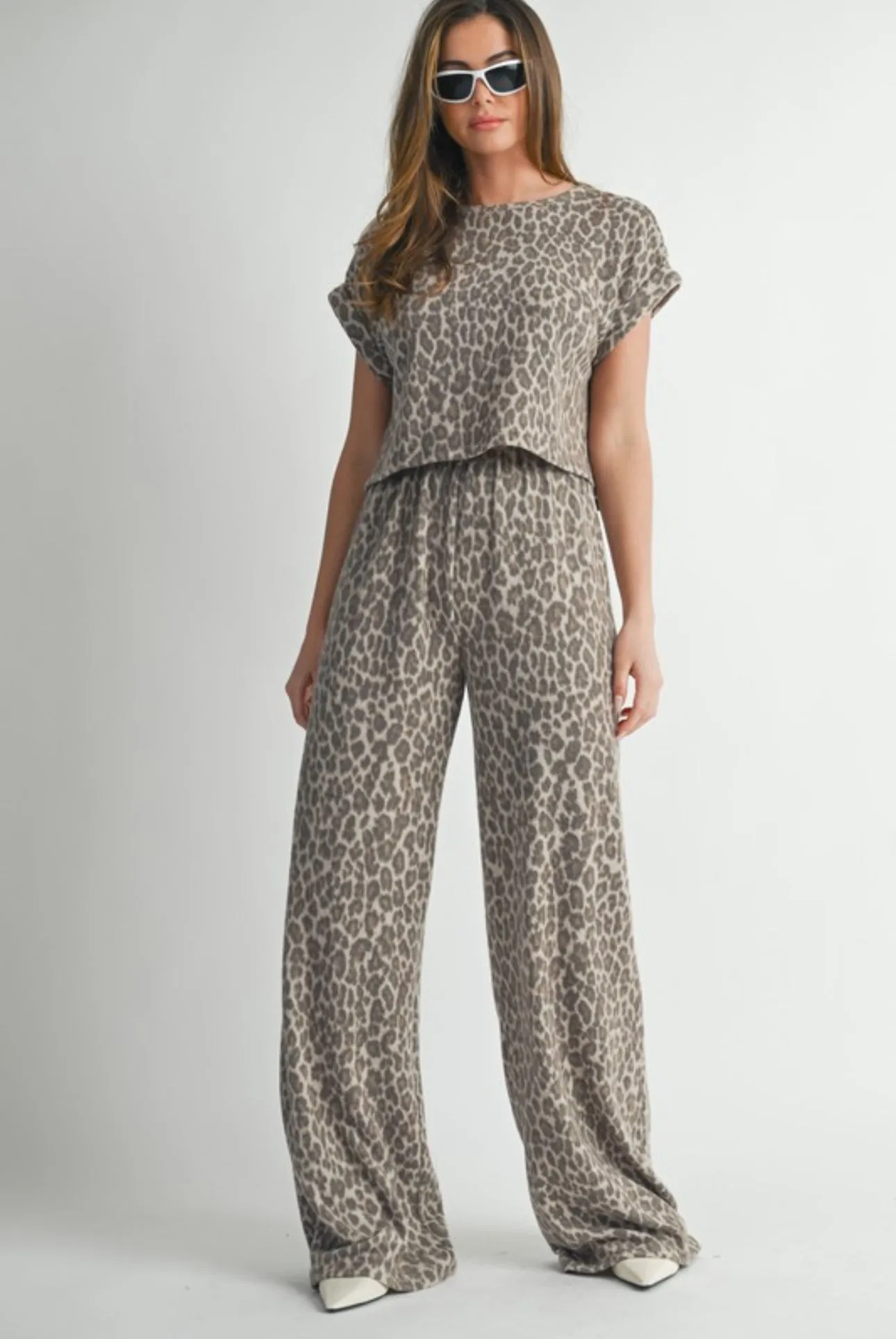 Kelsey Leopard Print Matching Set