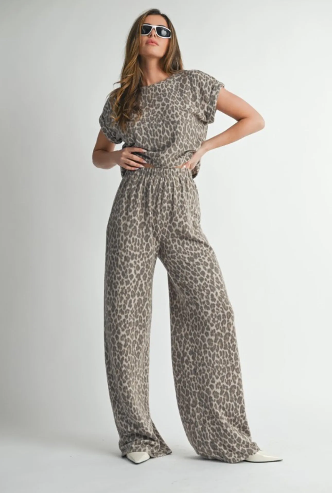 Kelsey Leopard Print Matching Set