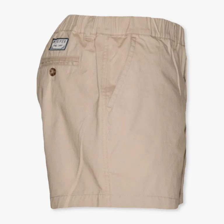 Khaki 4" Stretch Shorts