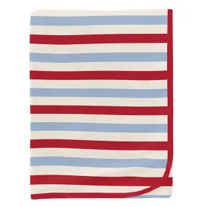 KicKee Pants Swaddling Blanket - Anniversary Balloon Stripe