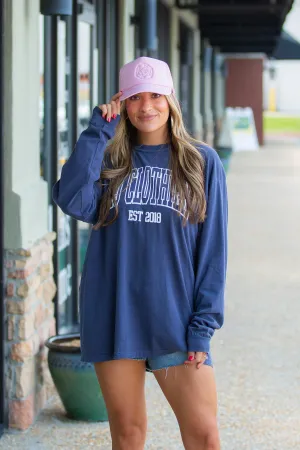 KJ CLOTHIER TEE - Long Sleeve - Navy