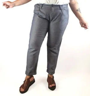 Kowtow denim look straight leg pants size XL
