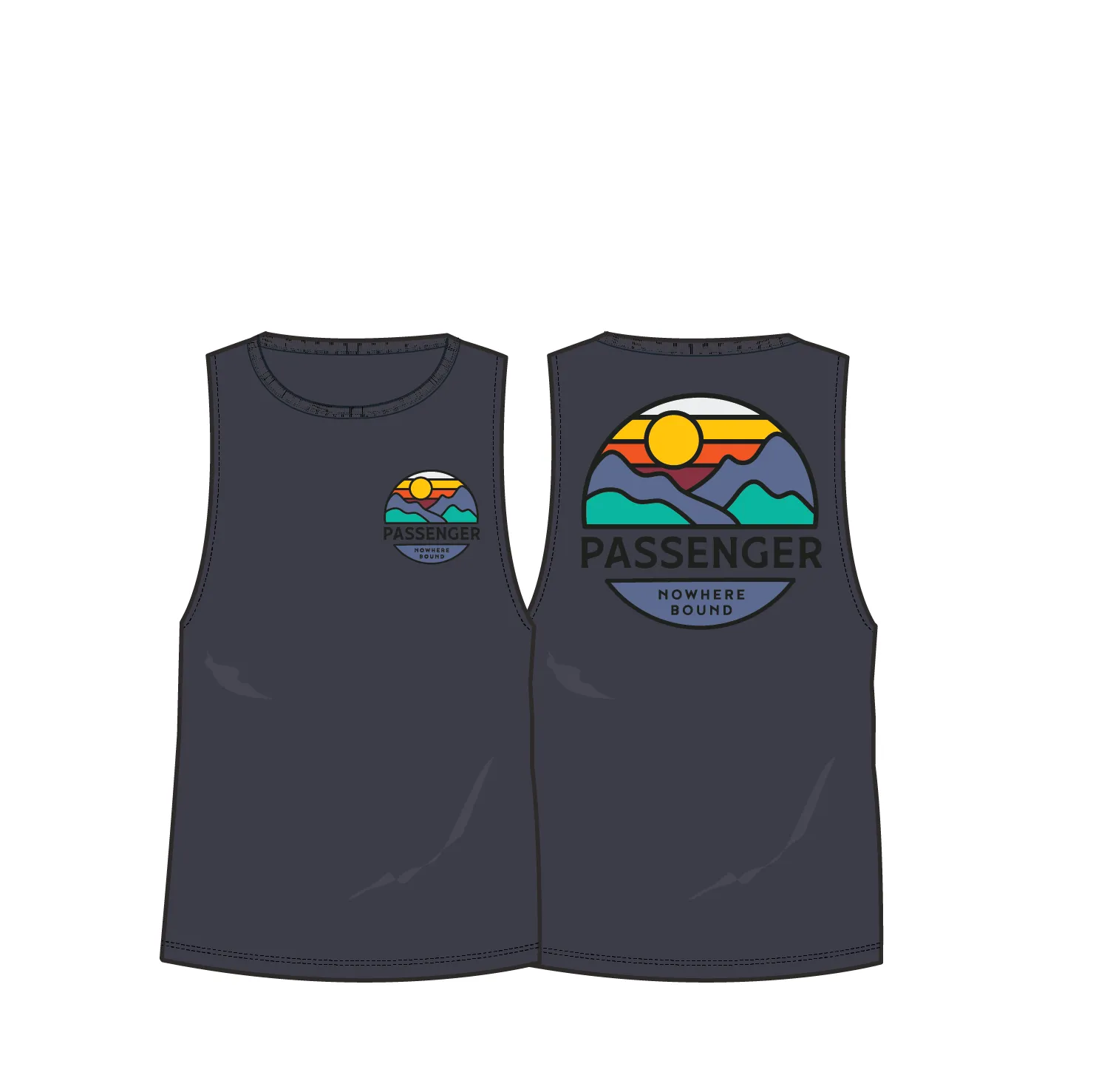 Laidback Recycled Cotton Vest - Black