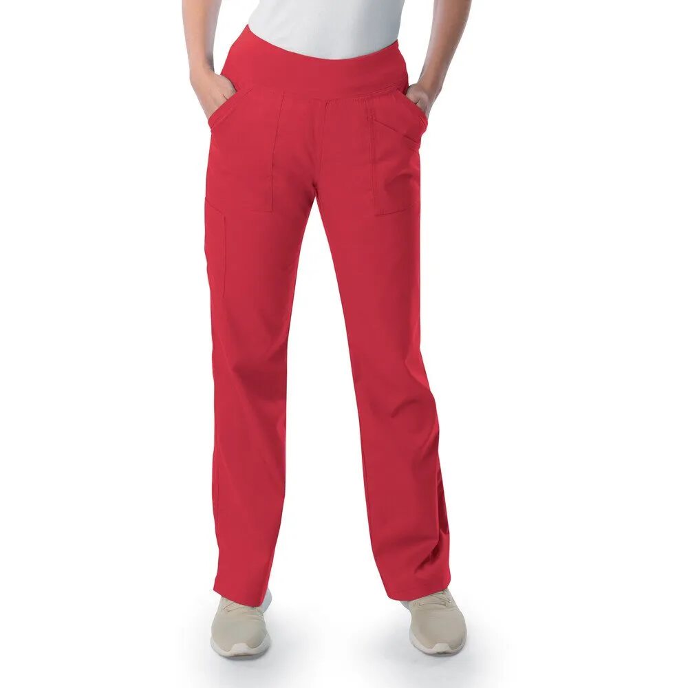 Landau Proflex Women's Straight-Leg Yoga Pants   4 Pockets - TRUE RED / Sizes XXS - 5XL