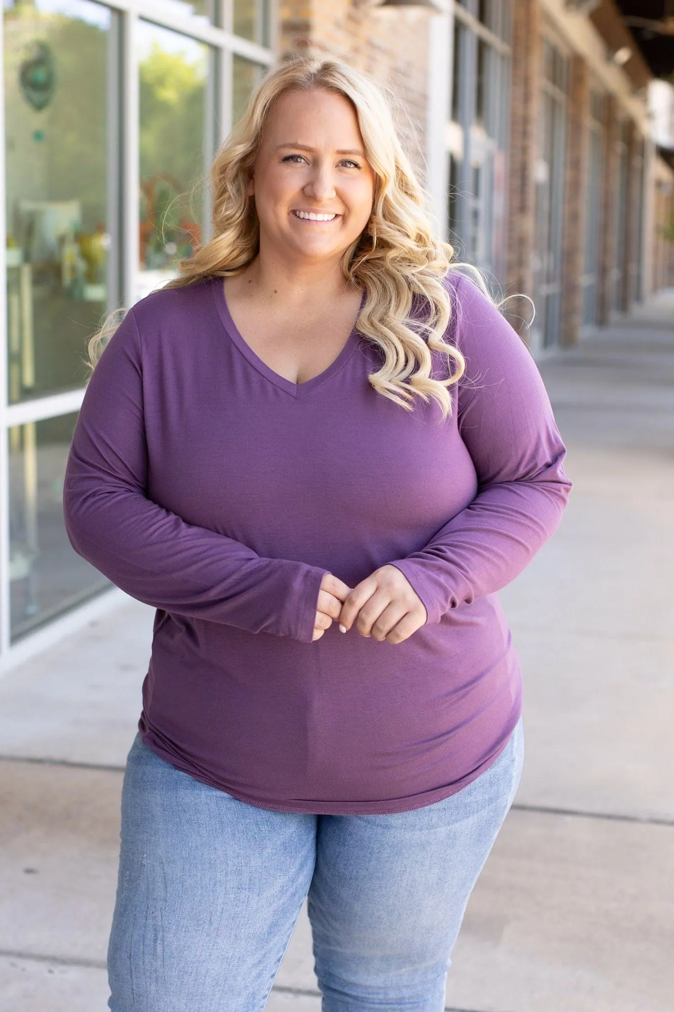 Larissa Premium Vneck Long Sleeve in Solids (9 COLORS!)