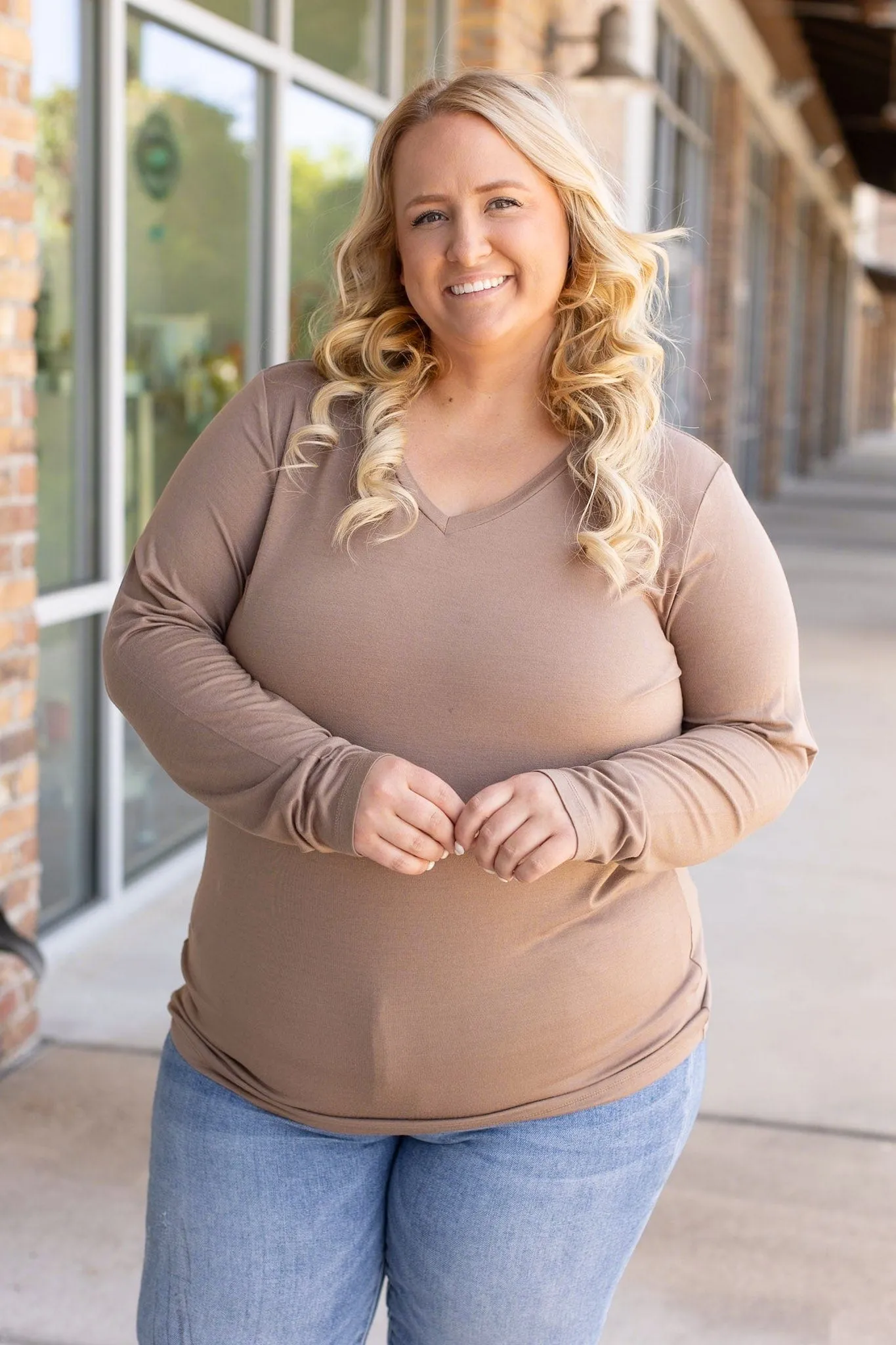 Larissa Premium Vneck Long Sleeve in Solids (9 COLORS!)