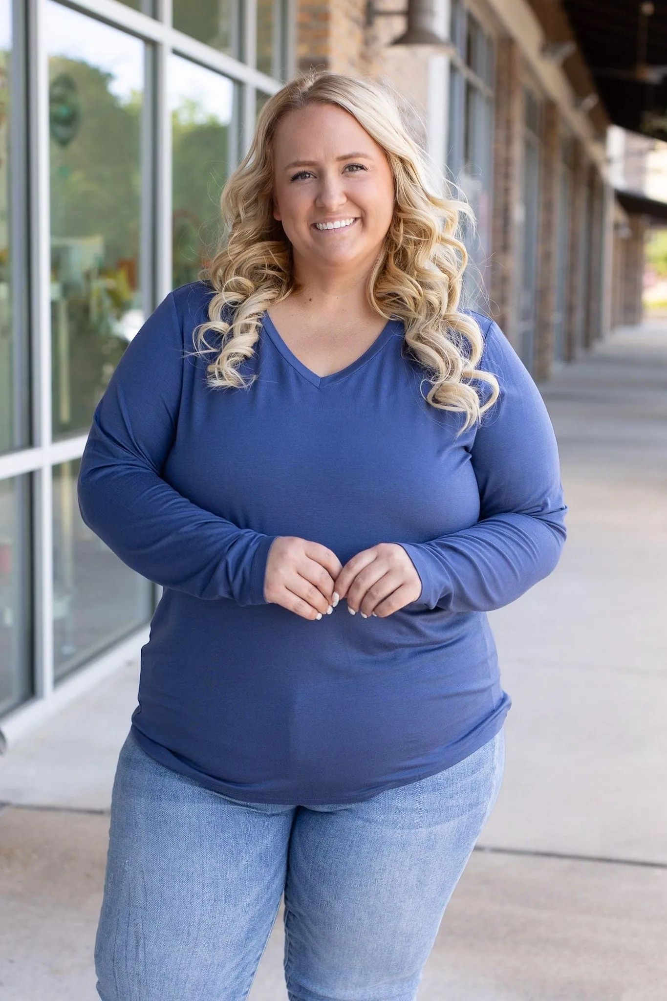 Larissa Premium Vneck Long Sleeve in Solids (9 COLORS!)
