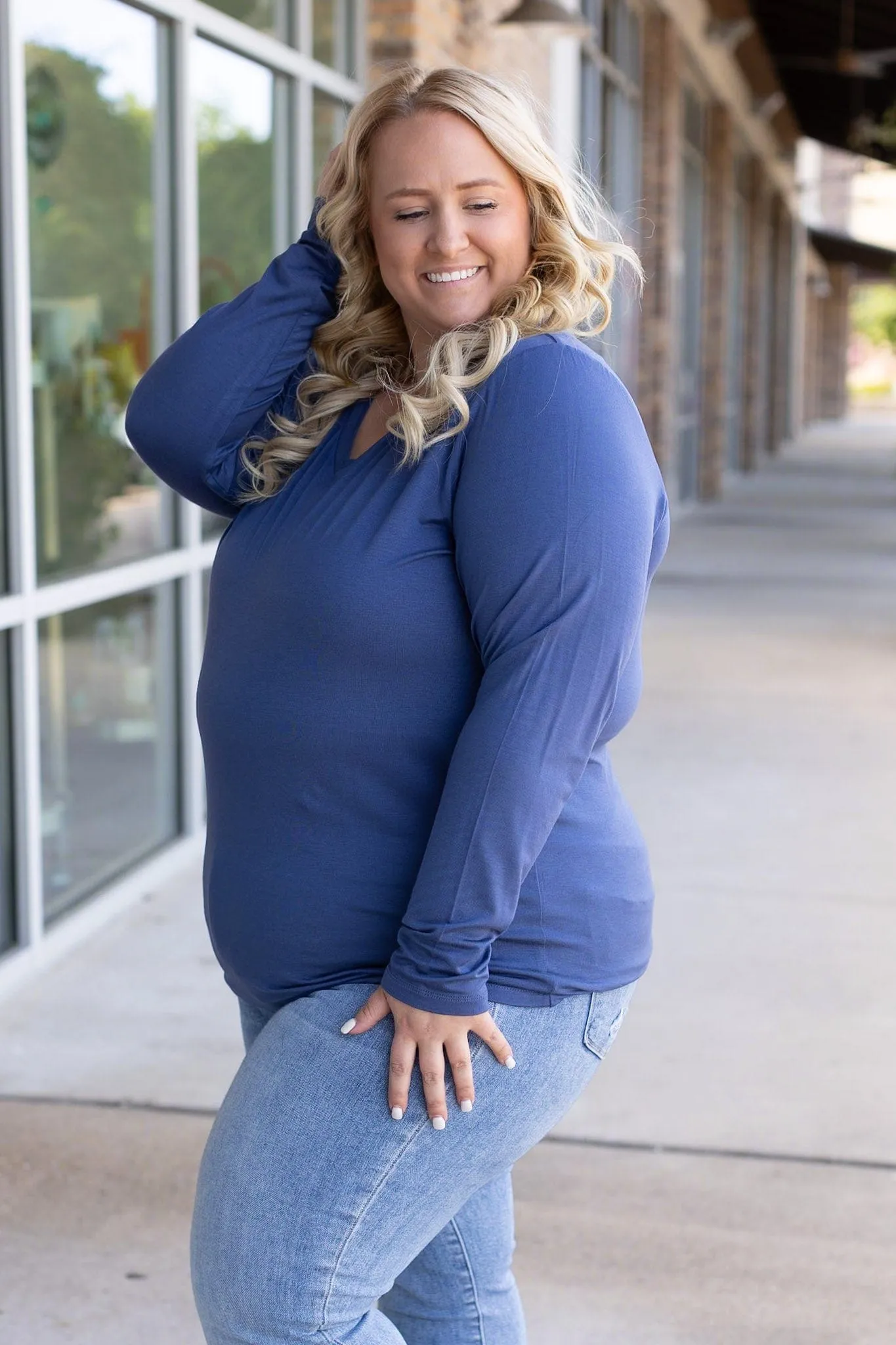Larissa Premium Vneck Long Sleeve in Solids (9 COLORS!)