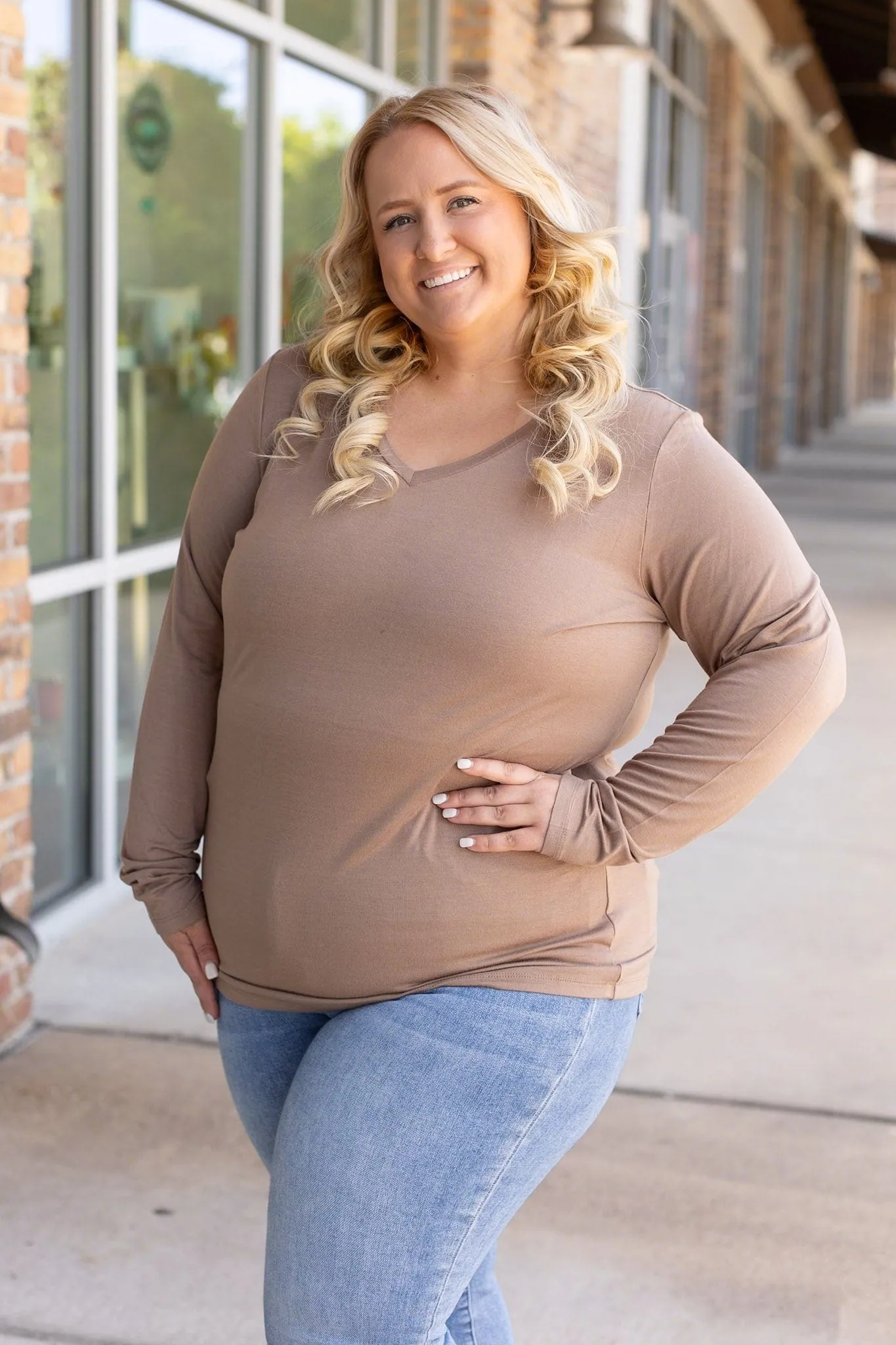 Larissa Premium Vneck Long Sleeve in Solids (9 COLORS!)