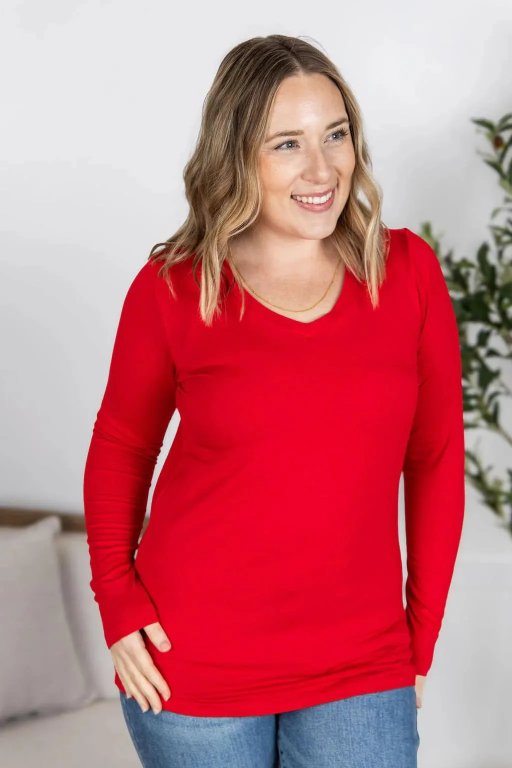 Larissa Premium Vneck Long Sleeve in Solids (9 COLORS!)