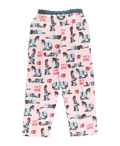 Lazy One Women's Don't Do Mornings Horse PJ Set