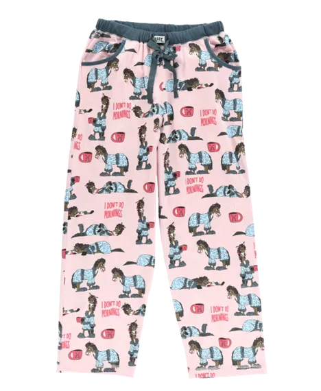 Lazy One Women's Don't Do Mornings Horse PJ Set