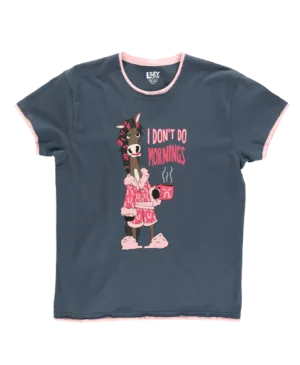 Lazy One Women's Don't Do Mornings Horse PJ Set