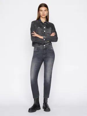 Le High Straight Denim in Black Oak