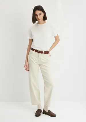 Leila Cream Mavi Premium Jean Pants