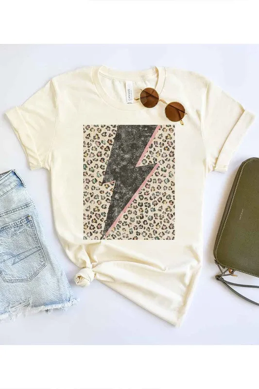 LEOPARD LIGHTNING GRAPHIC TEE / T-SHIRT