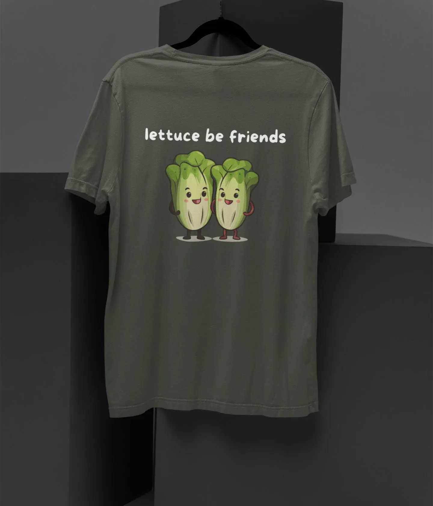Lettuce Be Friends - Unisex Oversized Classic T-Shirt - Dark