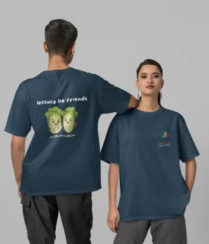 Lettuce Be Friends - Unisex Oversized Classic T-Shirt - Dark