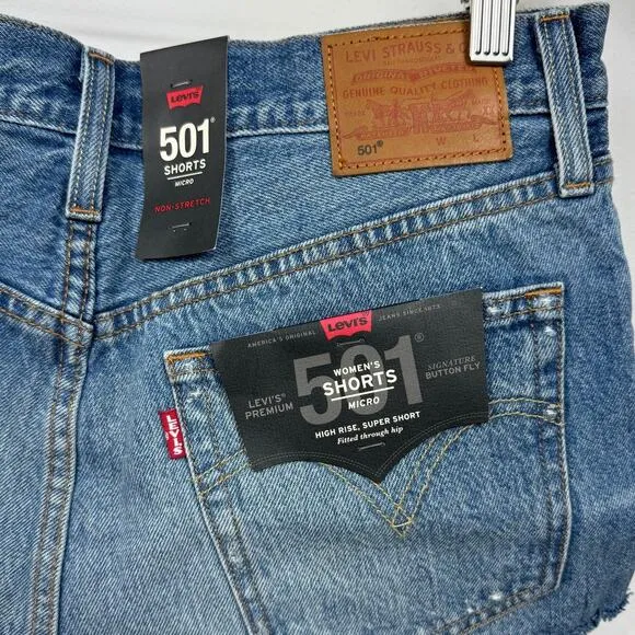 Levi's 501 Micro Shorts in Teeny Weeny Size 30