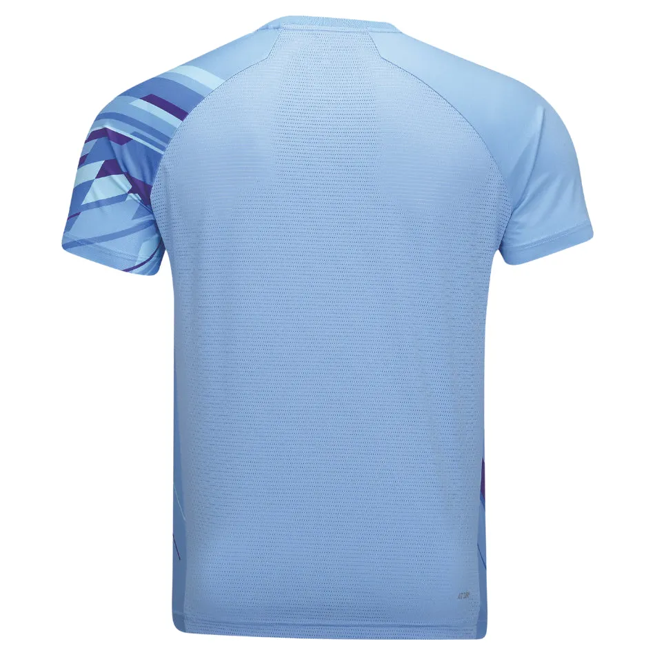 Li-Ning Brush Unisex Badminton T-Shirt - Light Blue