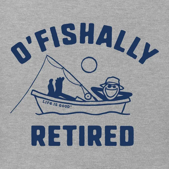 Life is Good Men's O'Fishally Retired Crusher Tee