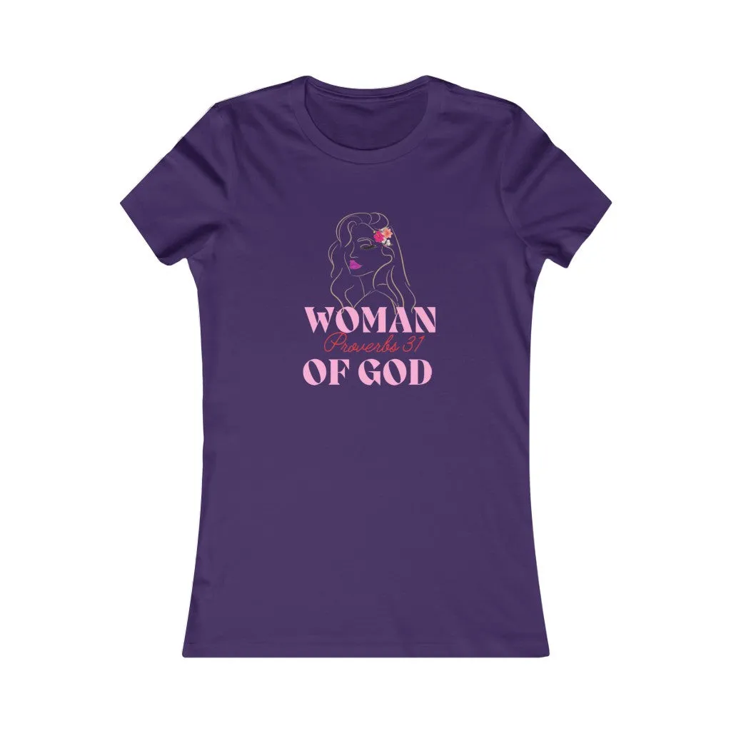 Light Brown-Women of God Fitted Tee