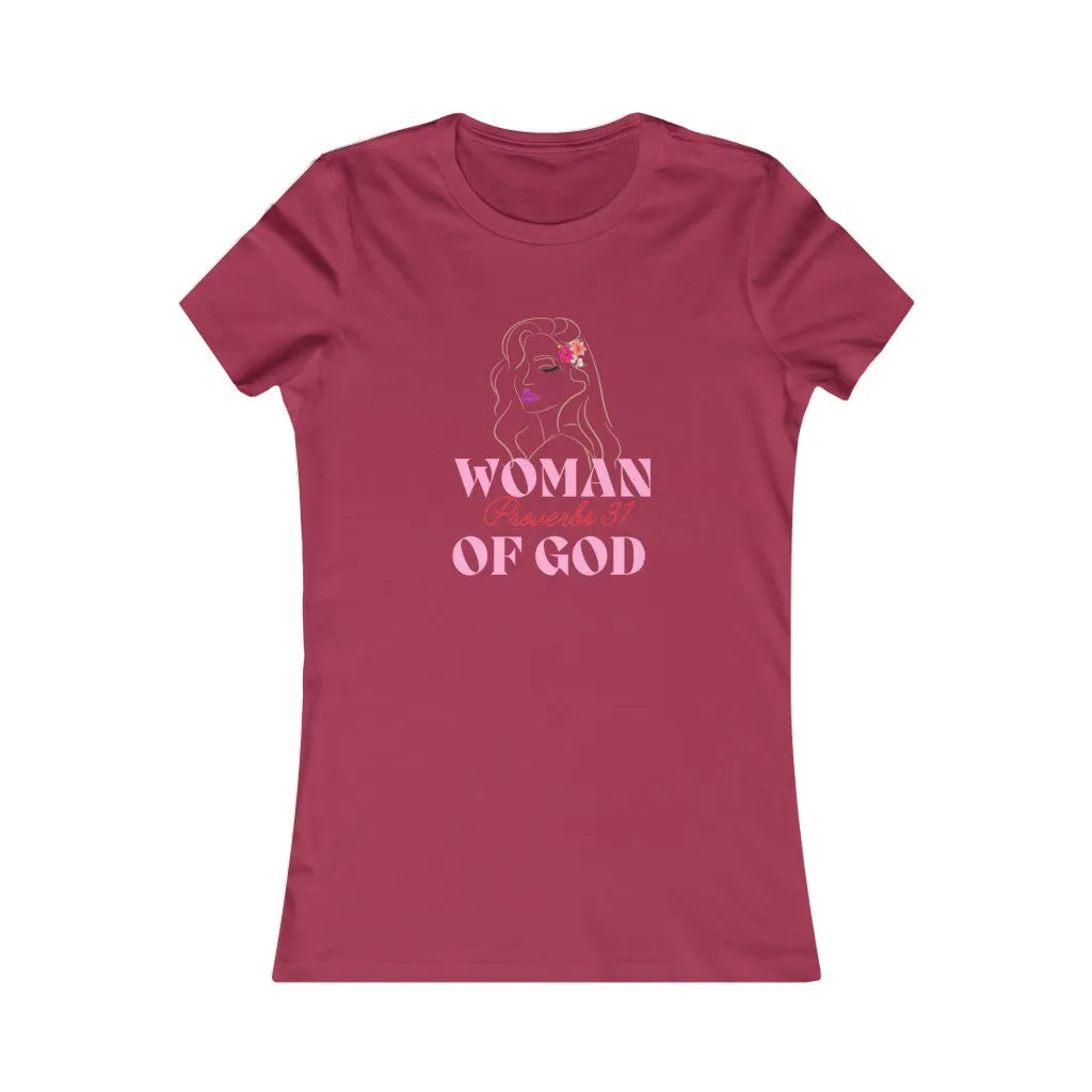 Light Brown-Women of God Fitted Tee