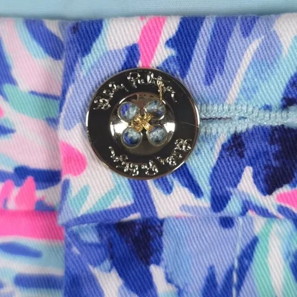 LILLY PULITZER Stretch Cotton Buttercup Shorts  CABANA COCKTAIL 27896 Size 8