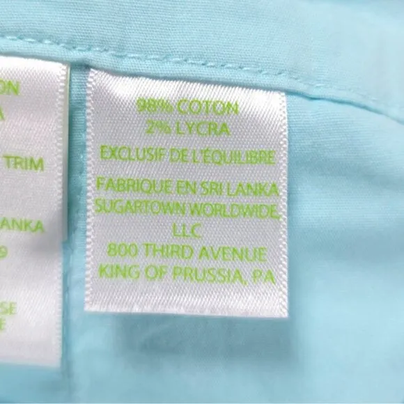 LILLY PULITZER Stretch Cotton Buttercup Shorts  CABANA COCKTAIL 27896 Size 8