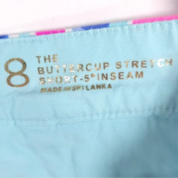 LILLY PULITZER Stretch Cotton Buttercup Shorts  CABANA COCKTAIL 27896 Size 8