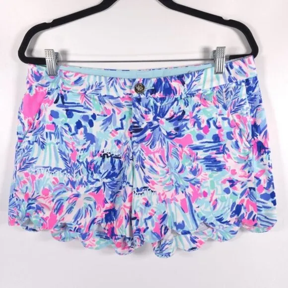 LILLY PULITZER Stretch Cotton Buttercup Shorts  CABANA COCKTAIL 27896 Size 8