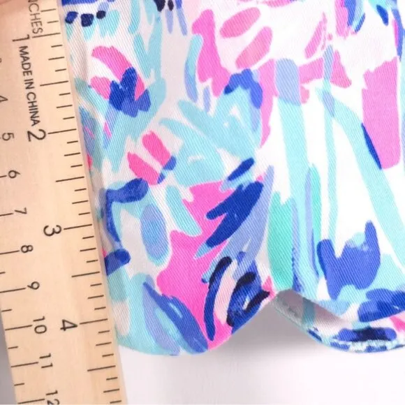 LILLY PULITZER Stretch Cotton Buttercup Shorts  CABANA COCKTAIL 27896 Size 8