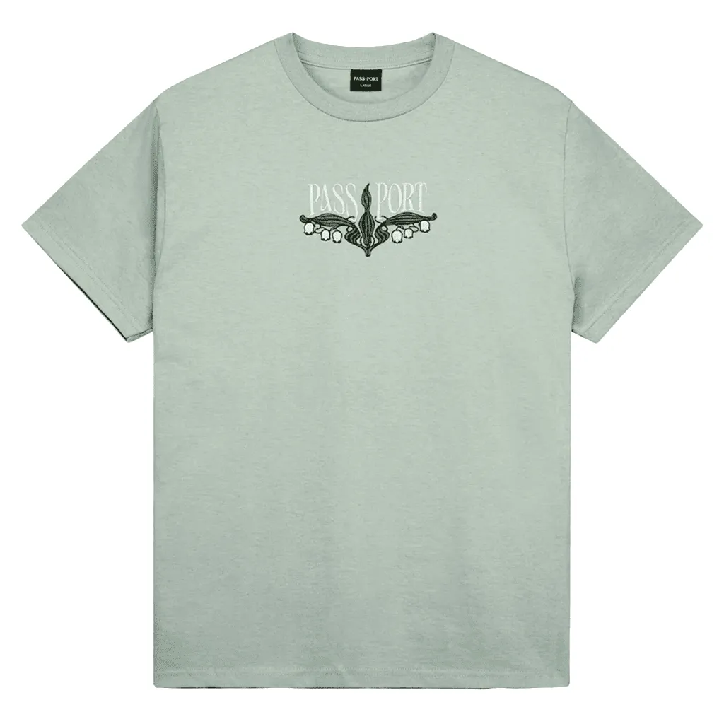Lily of the valley t-shirt - Stonewash green
