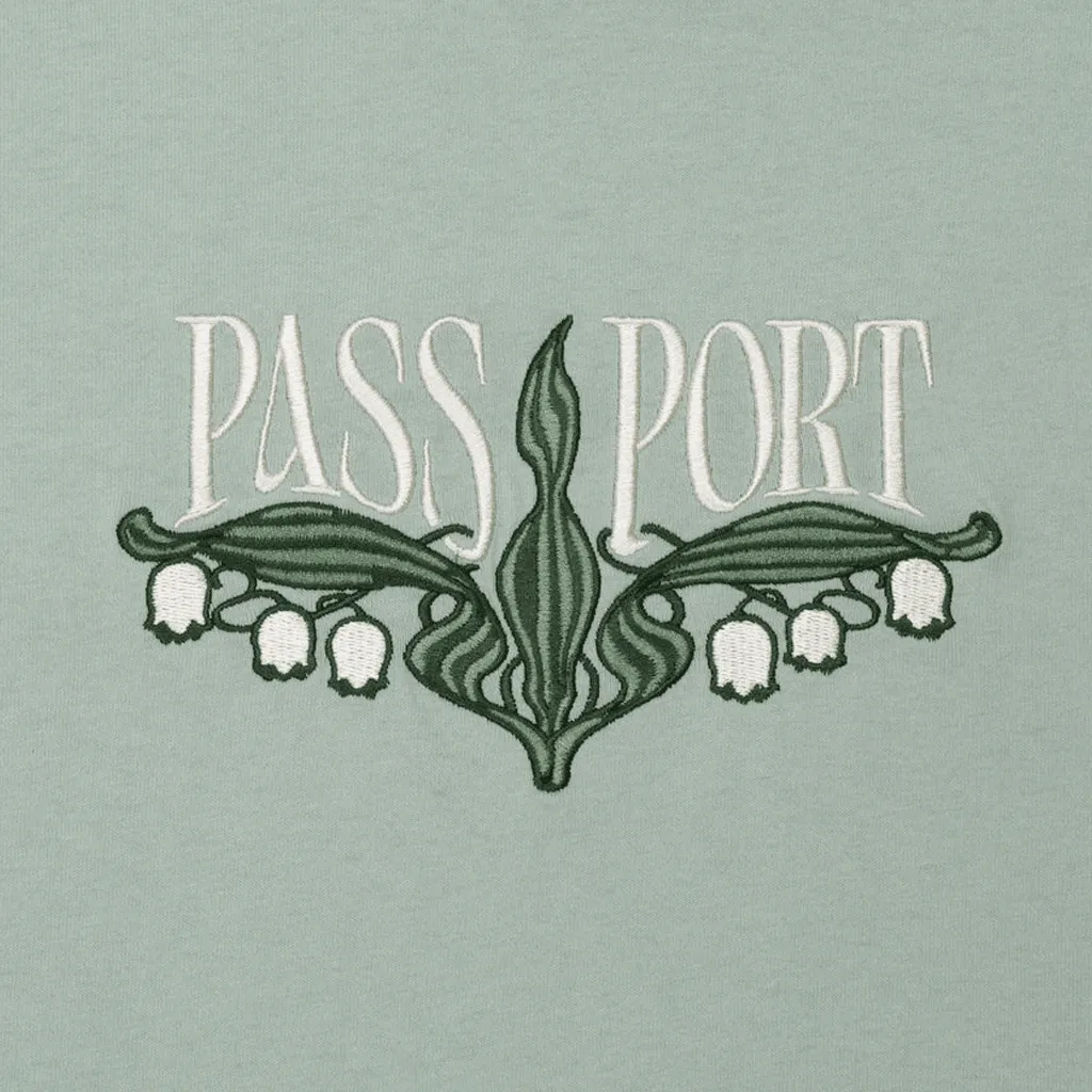Lily of the valley t-shirt - Stonewash green