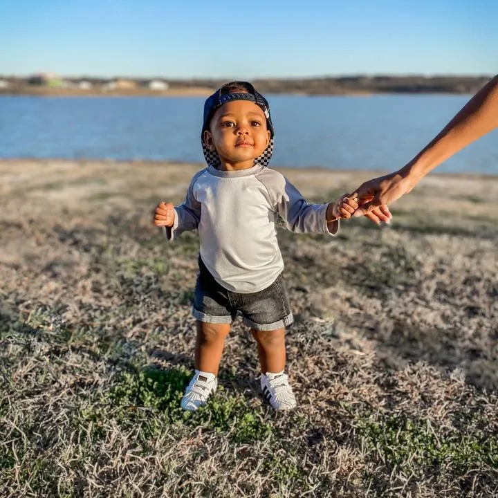 Little Bipsy Bamboo Baseball Tee - Grey