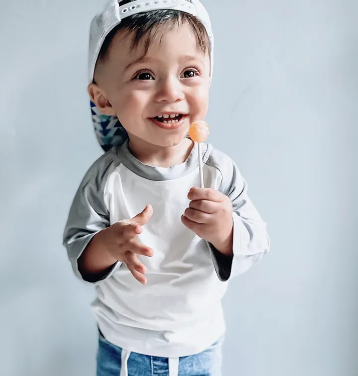Little Bipsy Bamboo Baseball Tee - Grey