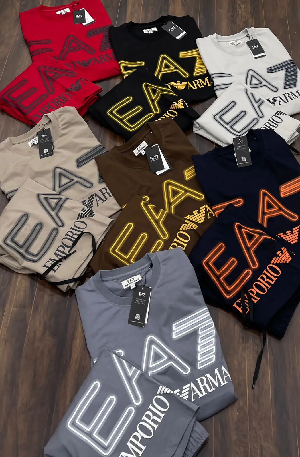 Logo Series stretch-Cotton Short and  T-shirt Combo  Set