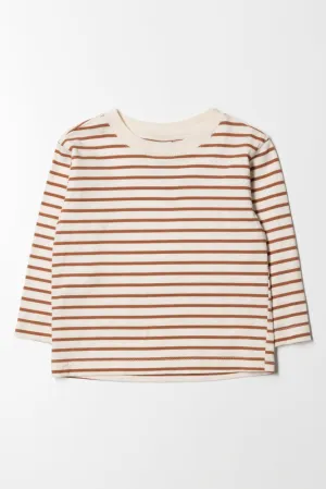 Long Sleeve Stripe T-Shirt Natural