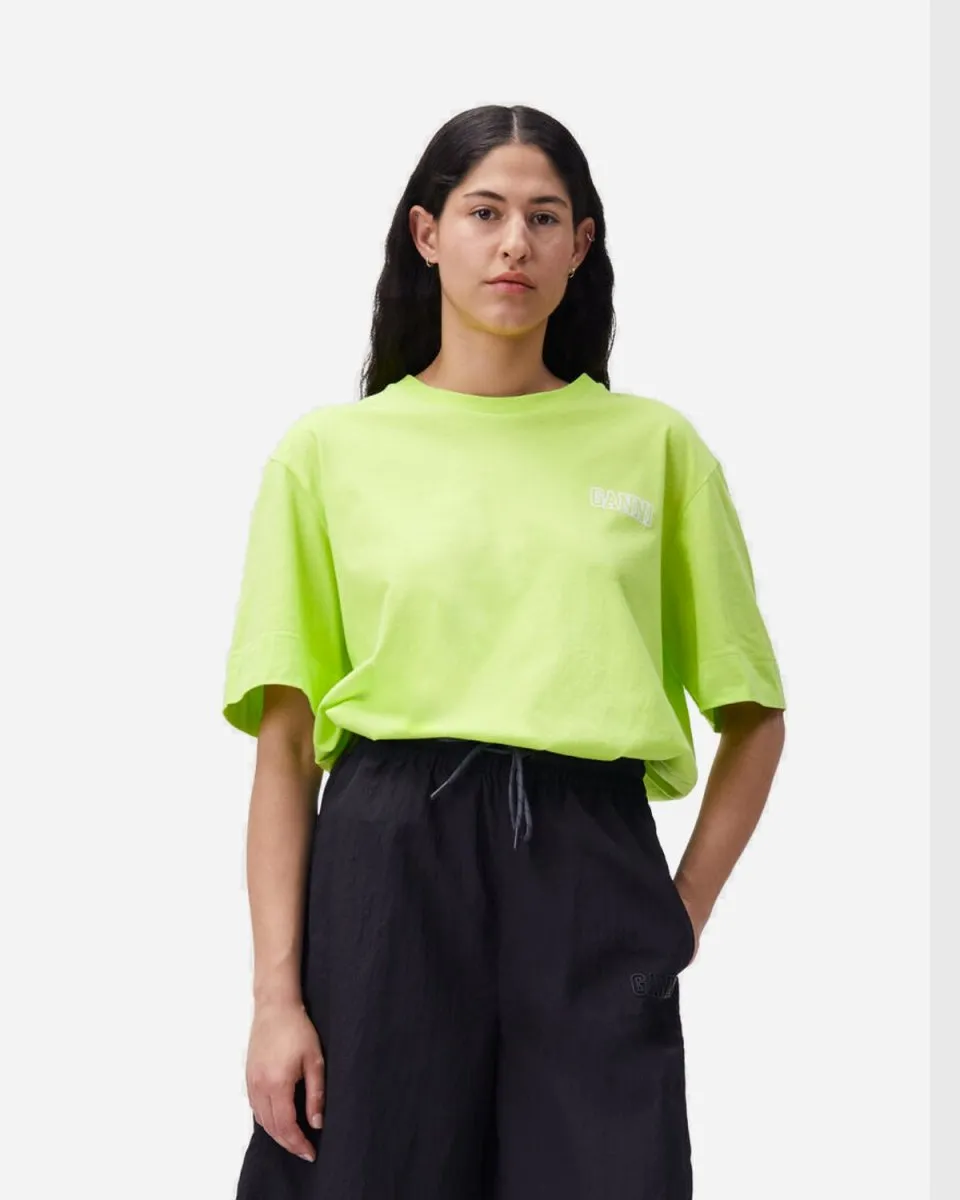 Loose Fit O-neck Jersey - Lime Popsicle