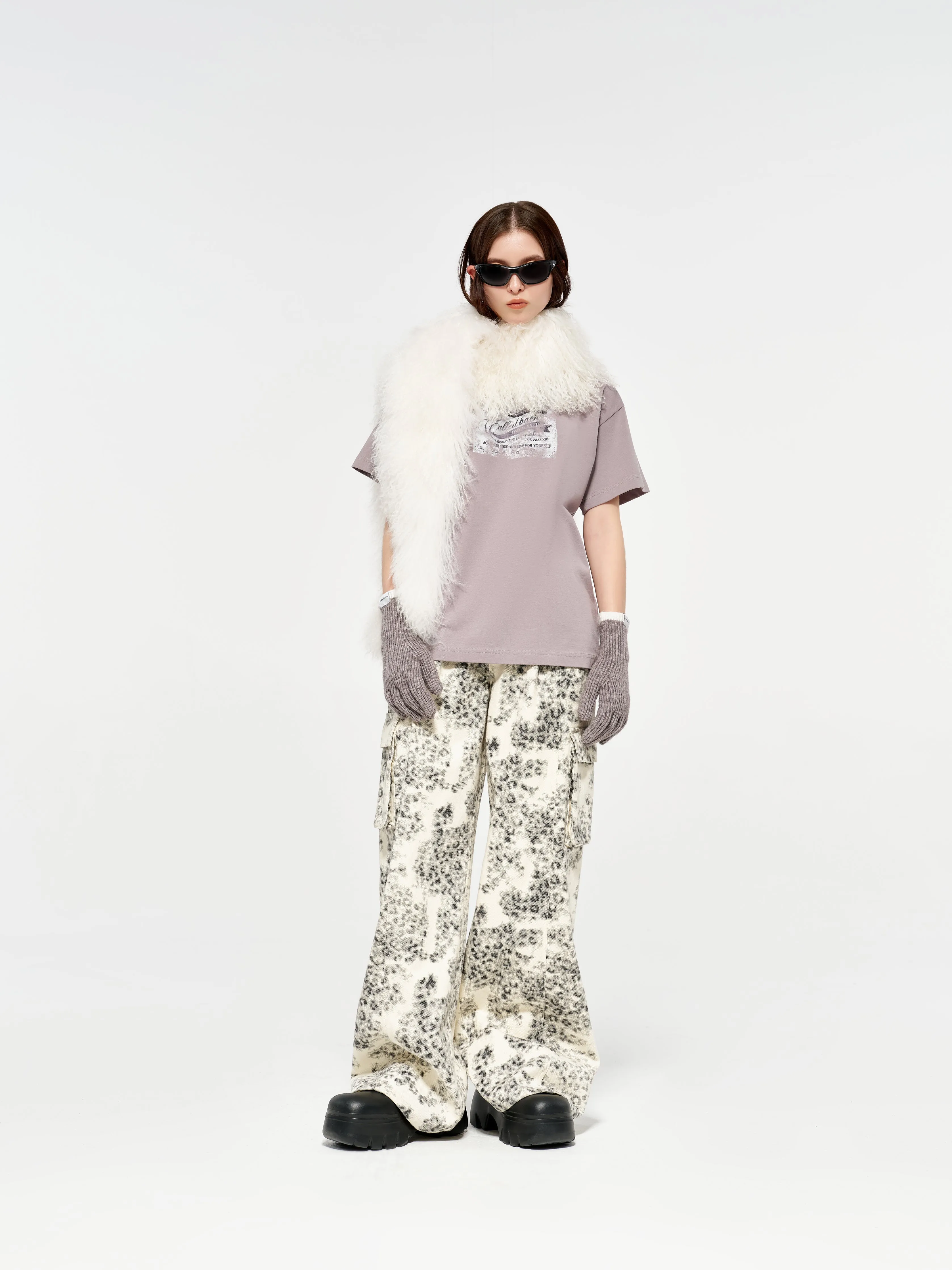 Loose straight-leg pants