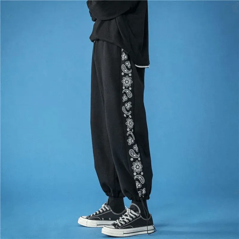 Loose Tie Foot Casual Trousers Men'S Fashion