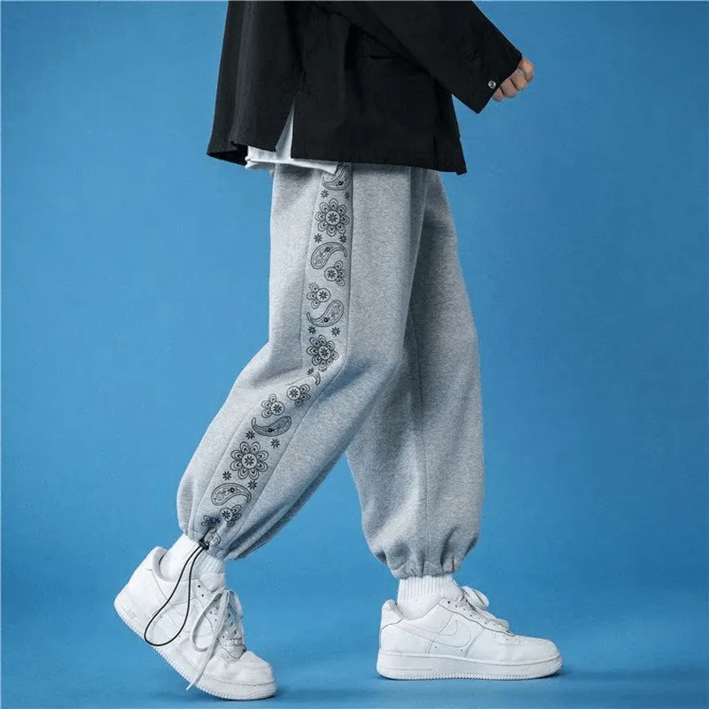 Loose Tie Foot Casual Trousers Men'S Fashion