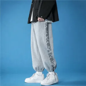 Loose Tie Foot Casual Trousers Men'S Fashion