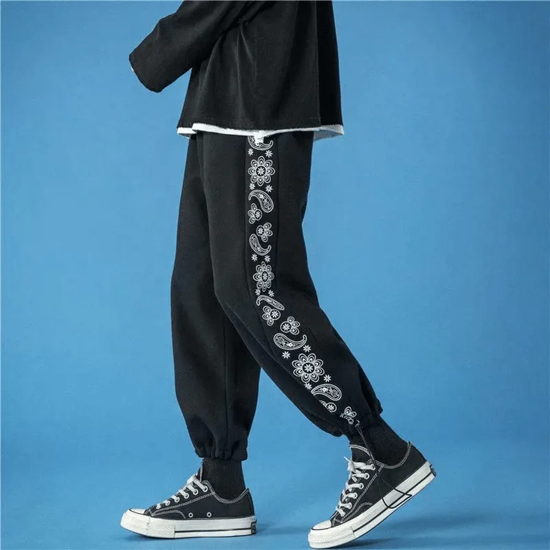Loose Tie Foot Casual Trousers Men'S Fashion