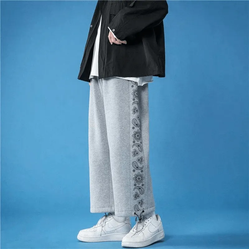 Loose Tie Foot Casual Trousers Men'S Fashion