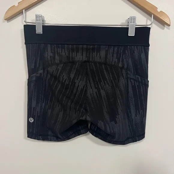 Lululemon What The Sport Short *Full-On Luxtreme Scratch Match Black Multi 4