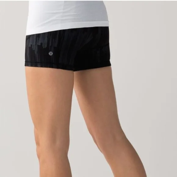 Lululemon What The Sport Short *Full-On Luxtreme Scratch Match Black Multi 4