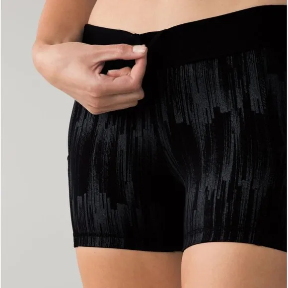 Lululemon What The Sport Short *Full-On Luxtreme Scratch Match Black Multi 4