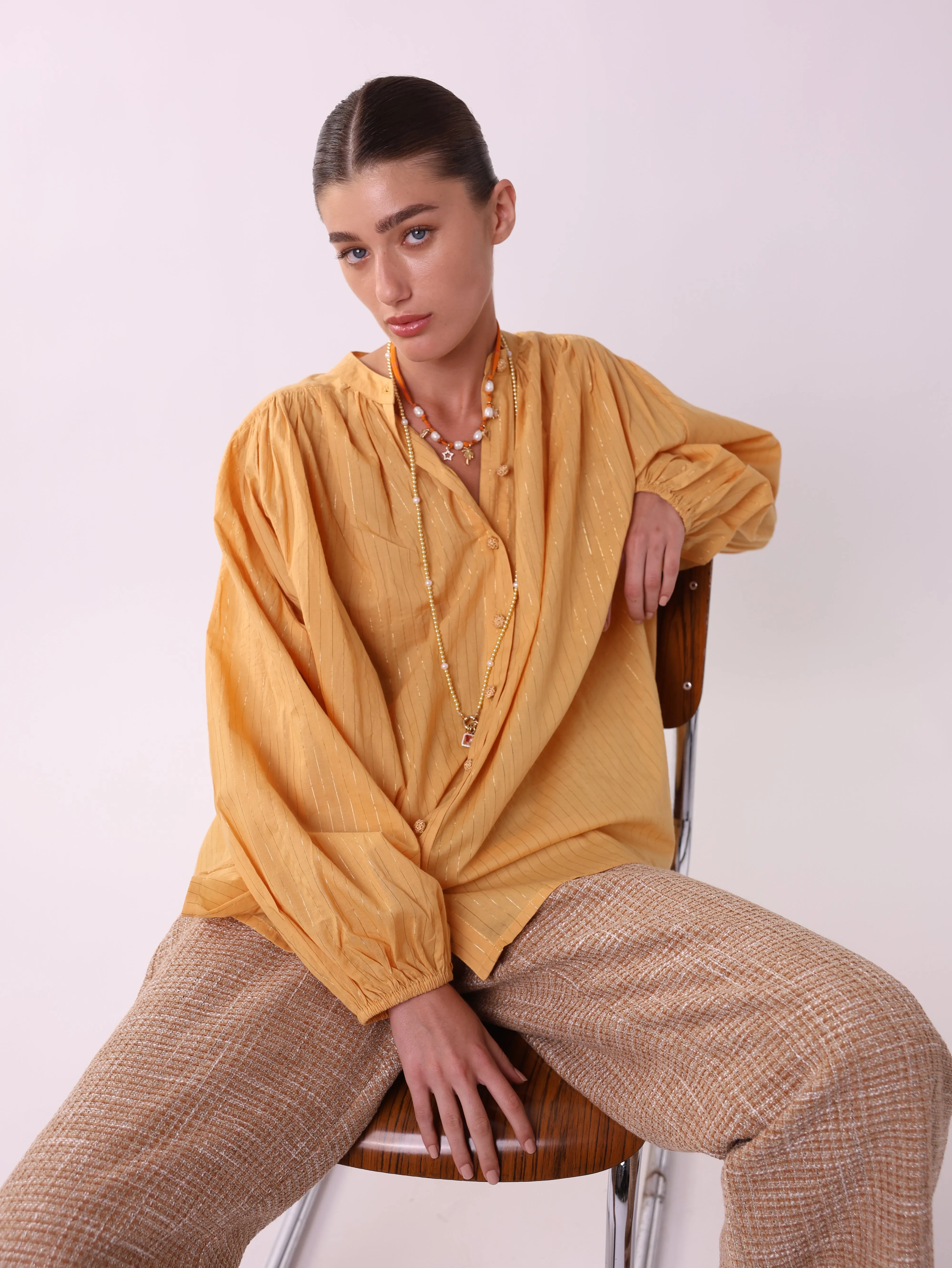 Lurex Bohemian Shirt